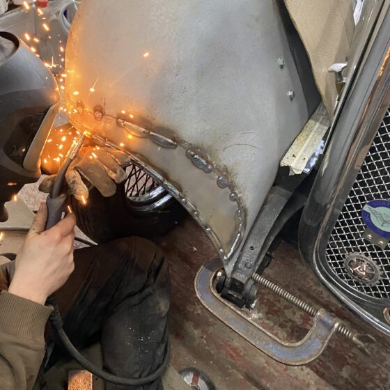 Welding vintage wings